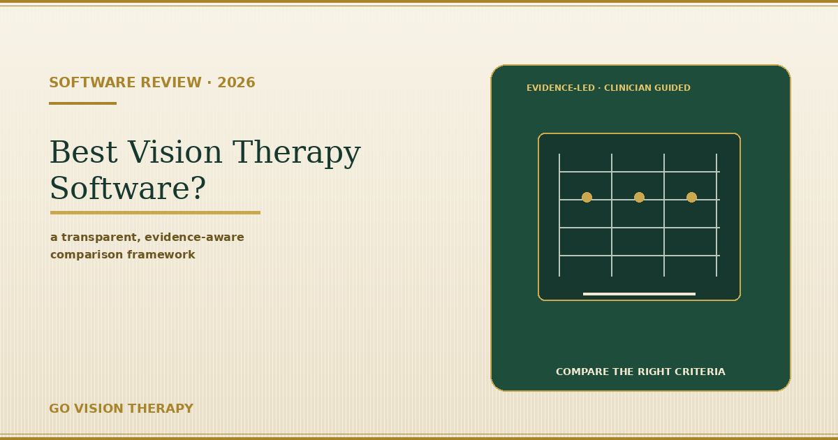 Best Vision Therapy Software in 2026: 9 Platforms Compared for Clinics & Home