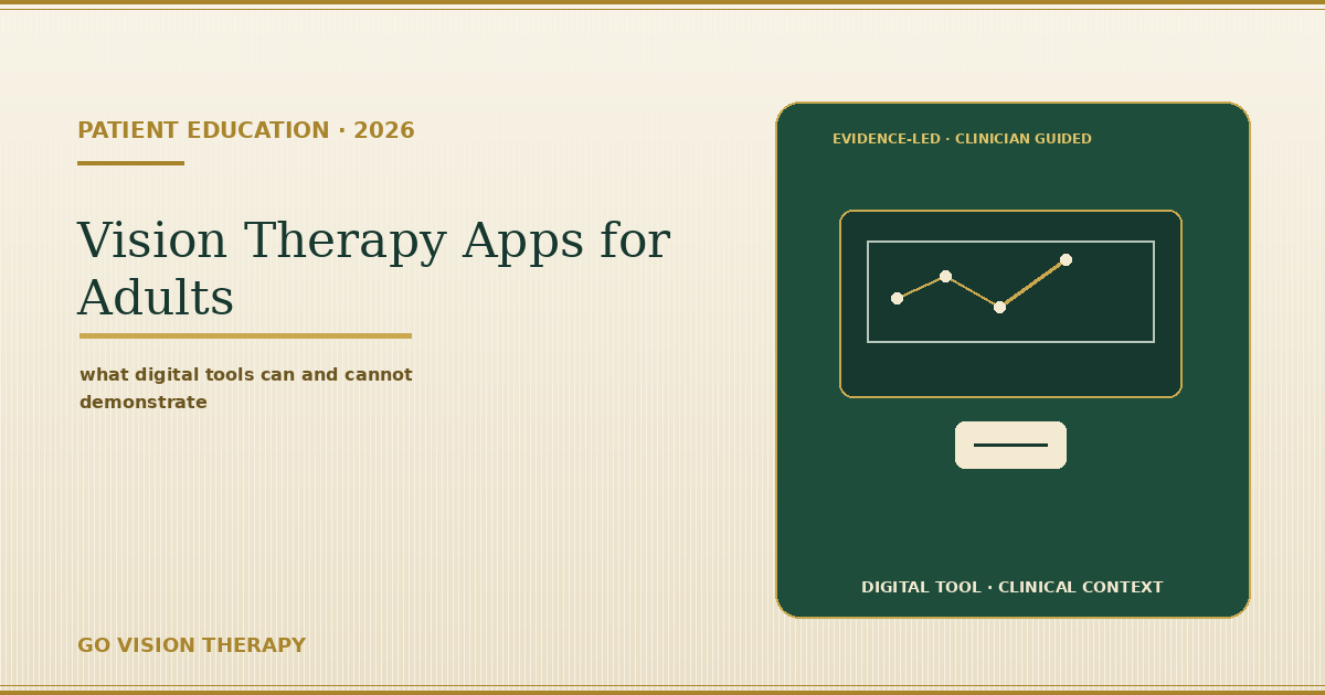 Vision Therapy Apps and Software for Adults in 2026: The Evidence-Based Guide