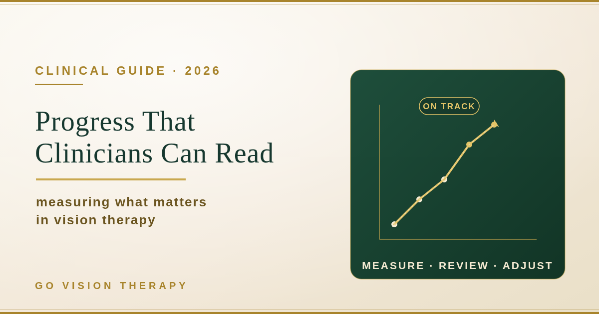 Vision Therapy Progress Reports: What Clinics Should Measure and Review