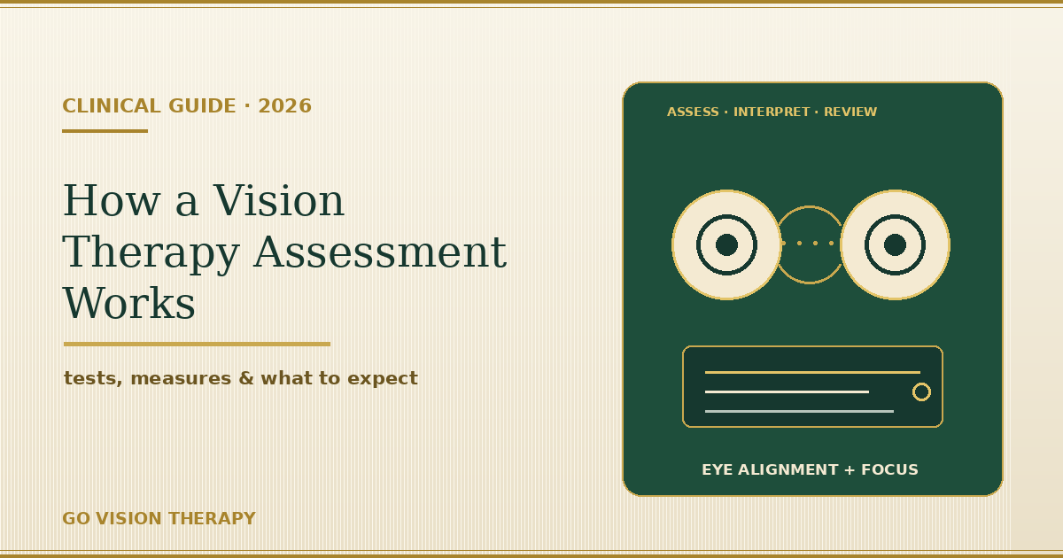 How a Vision Therapy Assessment Works: Tests, Measures & What to Expect (2026)